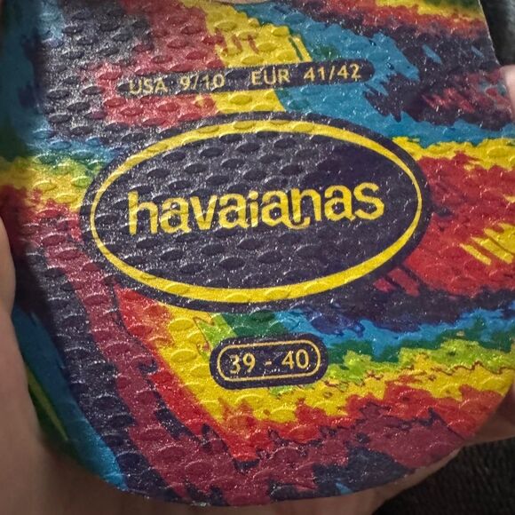 NEW Havaianas Slim Carnaval Flip Flops multicolor - Picture 7 of 7